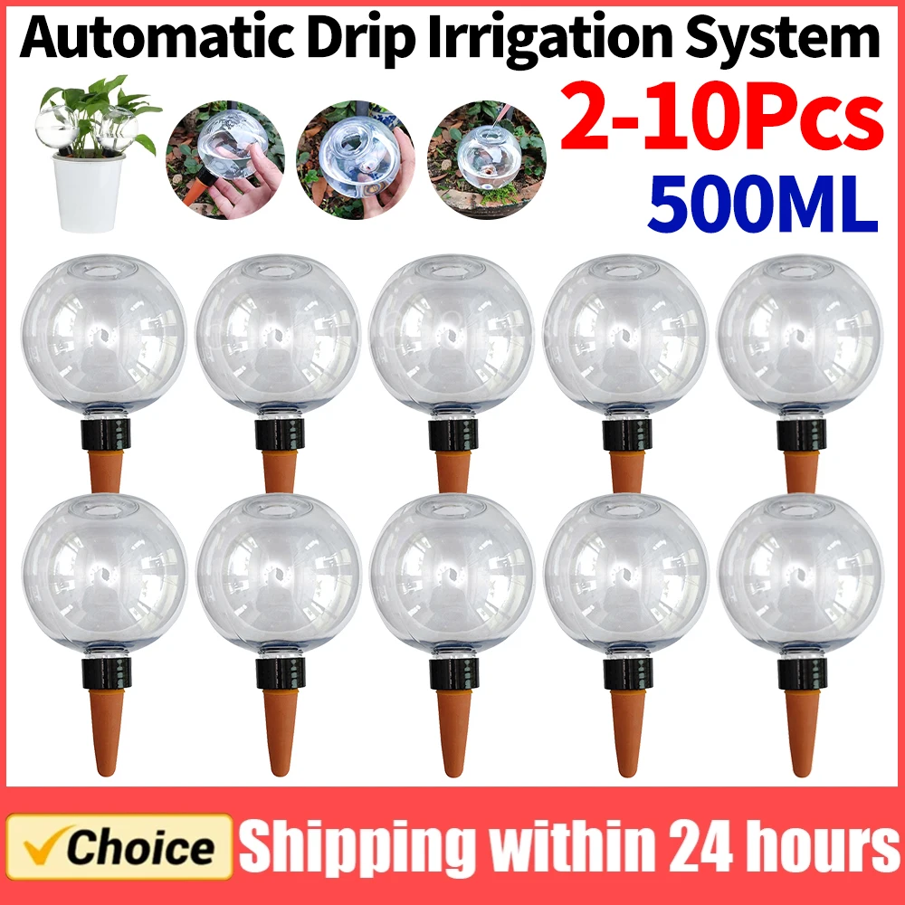 Plant Watering Globe - 2-10 Buah Sistem Irigasi Tetes Otomatis