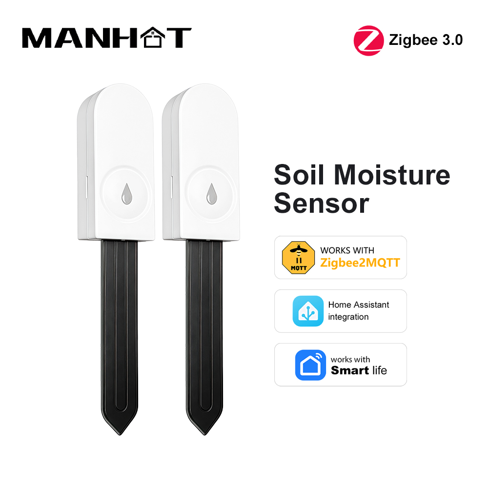Smart Garden Outdoor - Sensor Kelembaban Tanah Zigbee 3.0, Termohigrometer