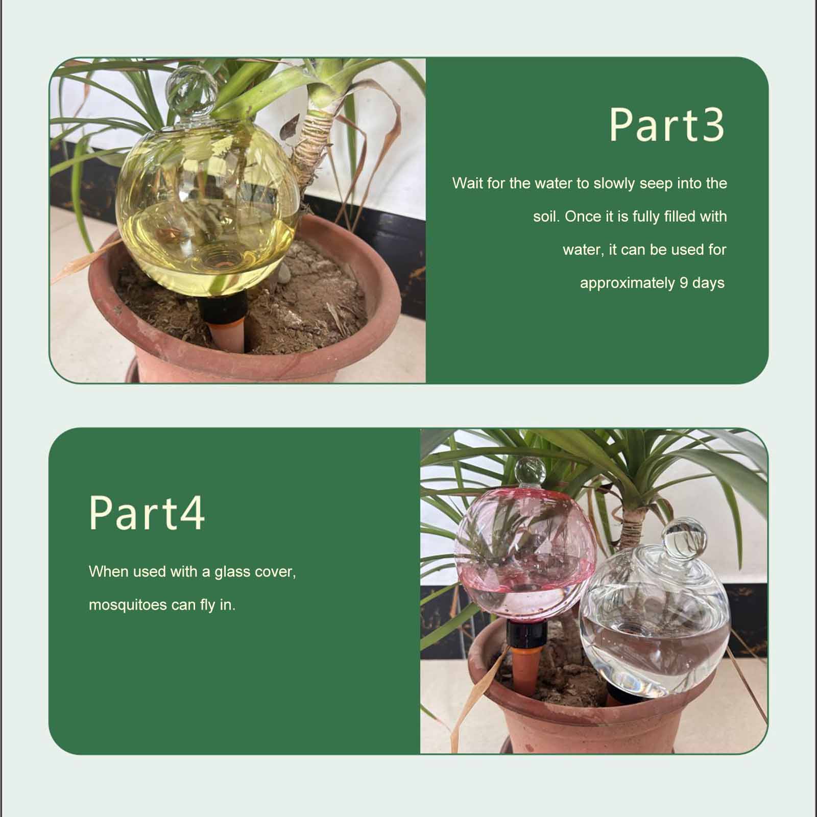 Plant Watering Globe - Bola Penyiram Otomatis 500ML, Bola Penyiram