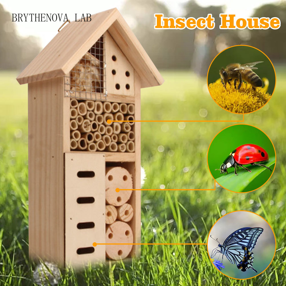 Insect Hotel Wood - Rumah Serangga Kayu Hotel Serangga Alami