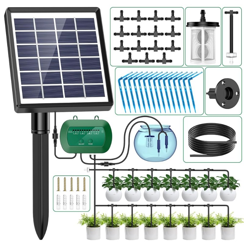 Smart Garden Watering System - Kit irigasi cerdas tenaga surya, Kit