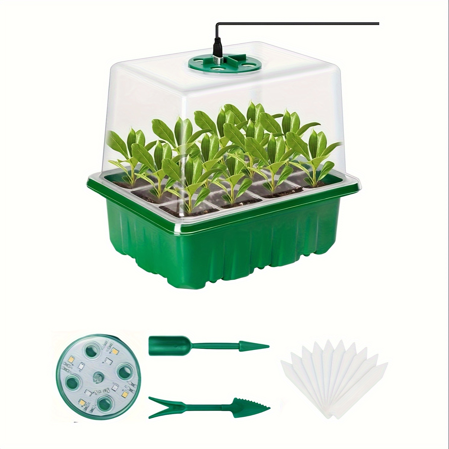 Plant Grow Light Full Spectrum - Kit Pemula Bibit - 1/2/3 Set,
