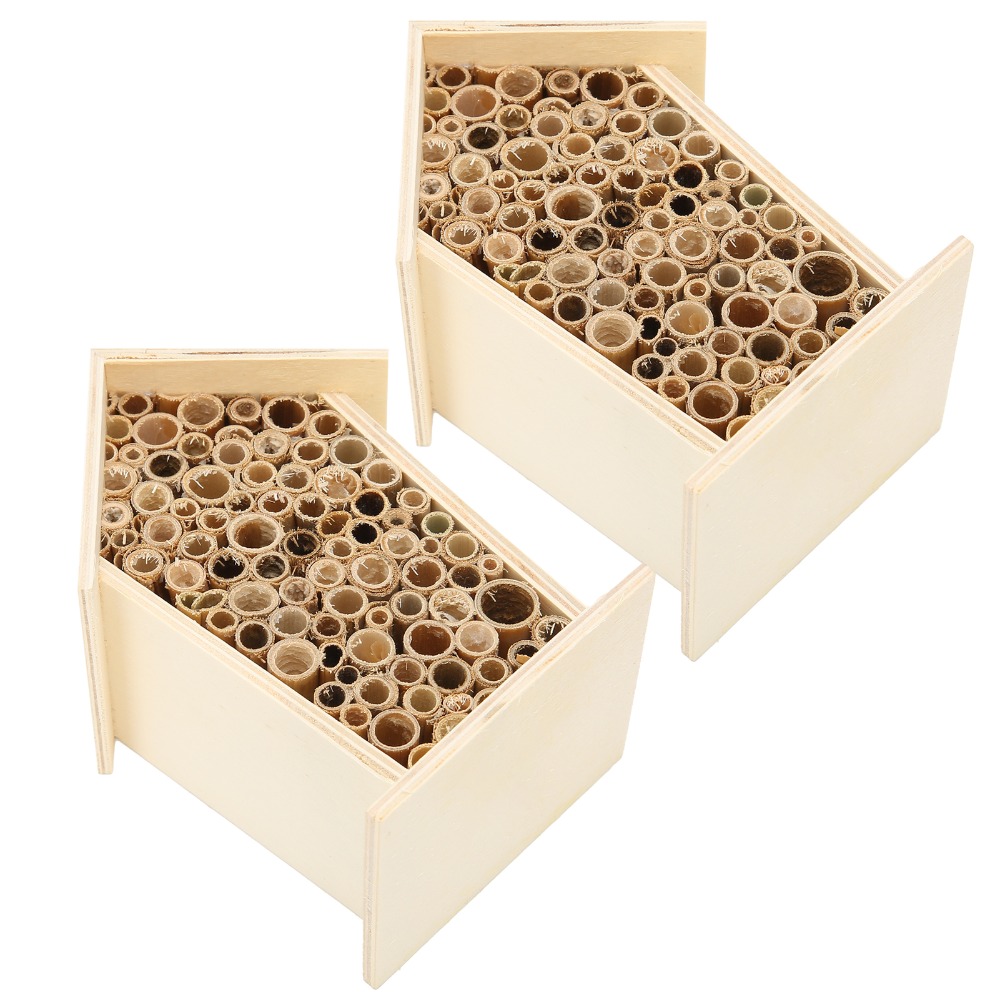 Insect Hotel Wood - 2 Buah Rumah Lebah Kayu Hadiah