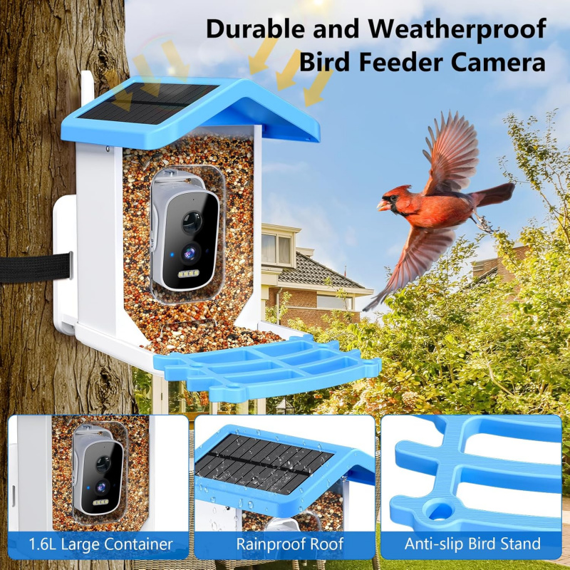 Pengumpan Burung Pintar dengan - Smart Garden Ai ulasan dan harga