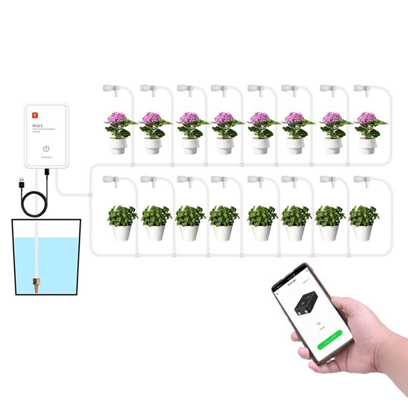 Kit Sistem Irigasi Tetes Otoma - Smart Garden Watering System ulasan dan harga