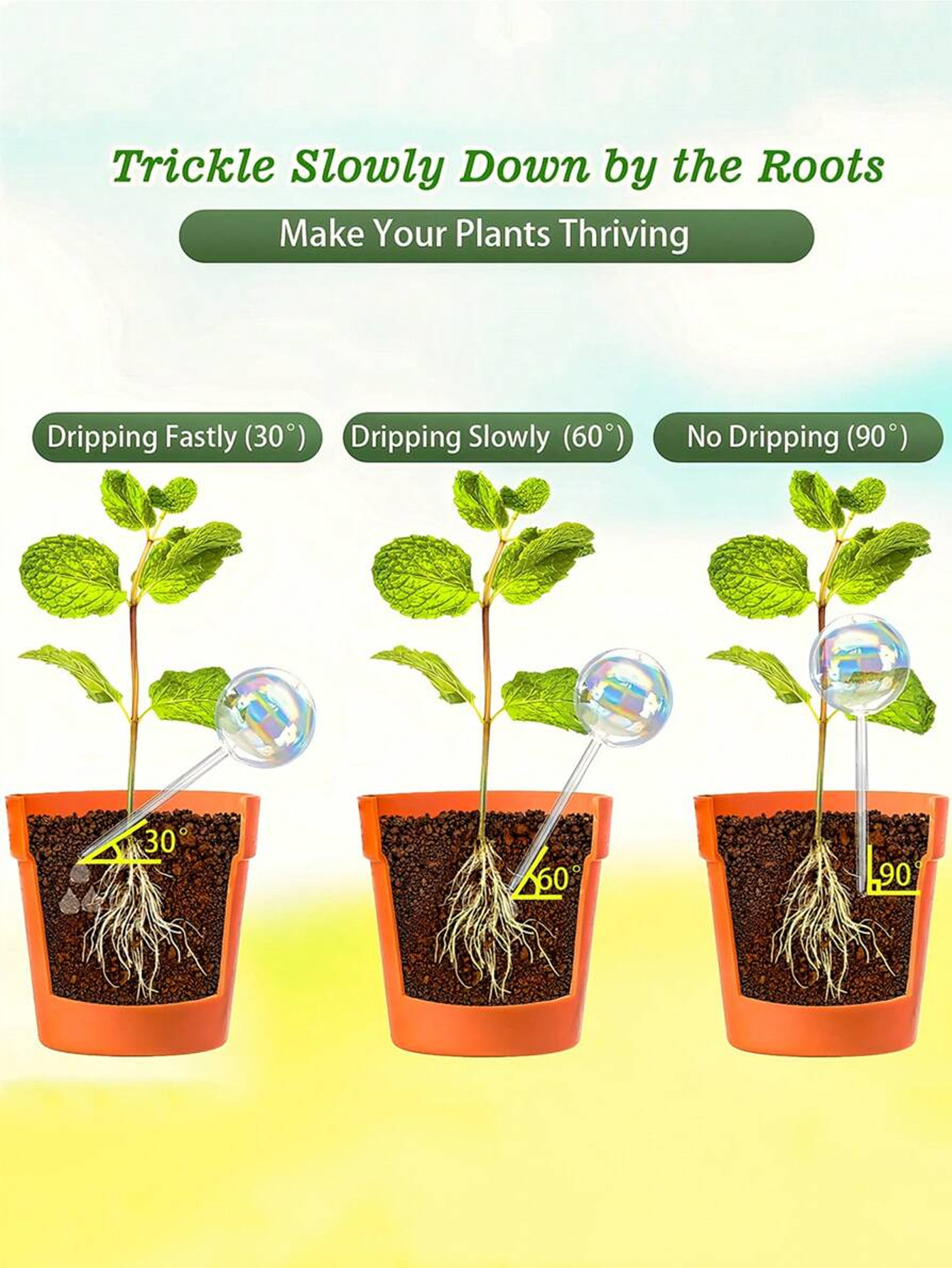 1/2/4pcs Sprinkler Penyiraman  - Smart Garden Monitor ulasan dan harga