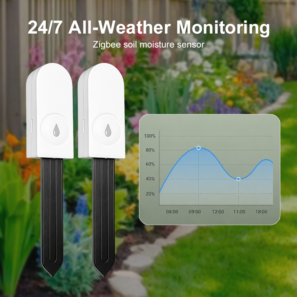 Sensor Kelembaban Tanah Zigbee - Smart Garden Outdoor ulasan dan harga