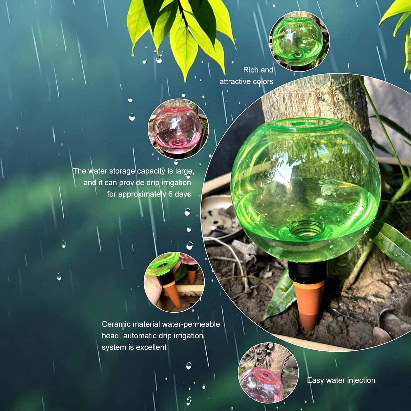 1/4 buah Bola Penyiraman Otoma - Plant Watering Globe ulasan dan harga