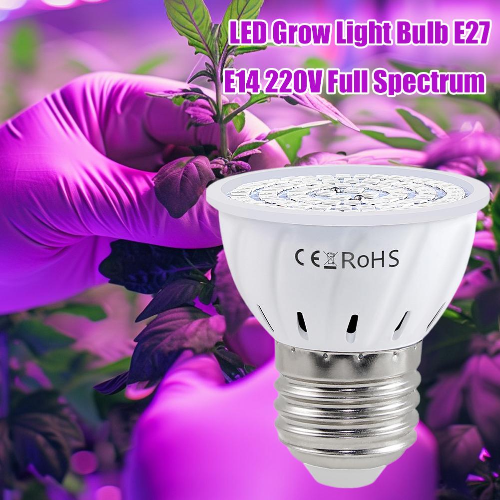 Bohlam LED Tumbuh Tanaman E27  - Plant Grow Light Full Spectrum ulasan dan harga