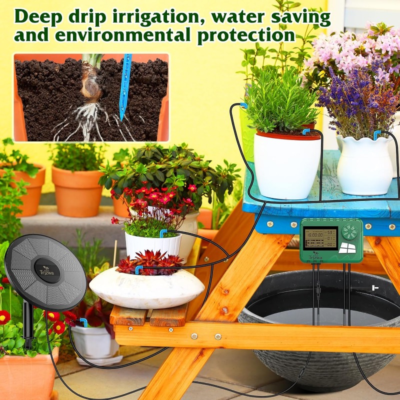 Peralatan irigasi tenaga surya - Smart Garden Watering System ulasan dan harga