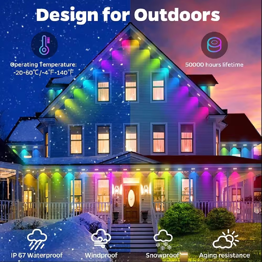 Lampu Atap Pintar RGBIC 15M/30 - Smart Garden Outdoor ulasan dan harga