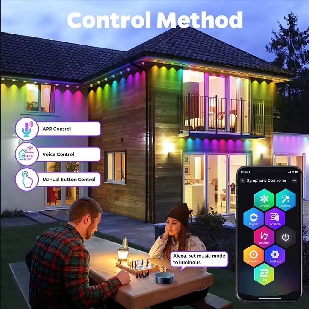 Lampu Atap Pintar RGBIC 15M/30 - Smart Garden Outdoor ulasan dan harga