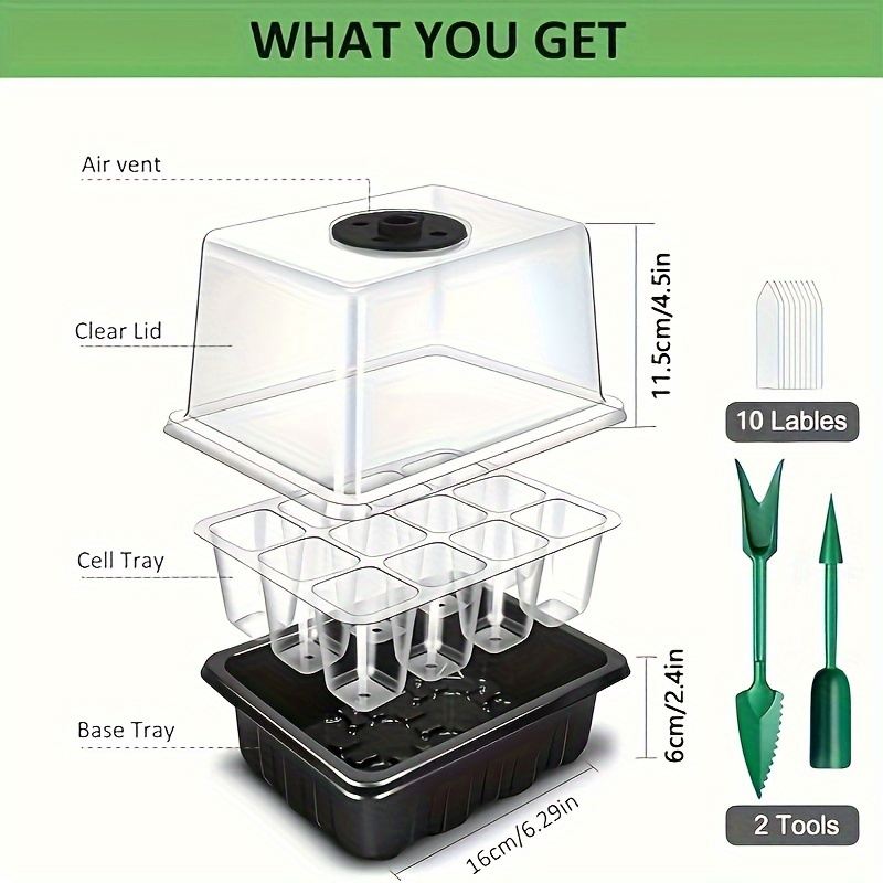 Kit Pemula Bibit - 1/2/3 Set,  - Plant Grow Light Full Spectrum ulasan dan harga