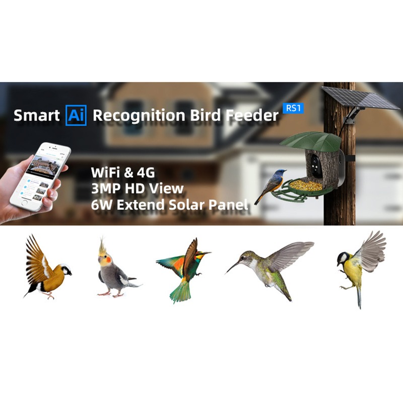 Pengumpan Burung Pintar Tenaga - Smart Garden Ai ulasan dan harga