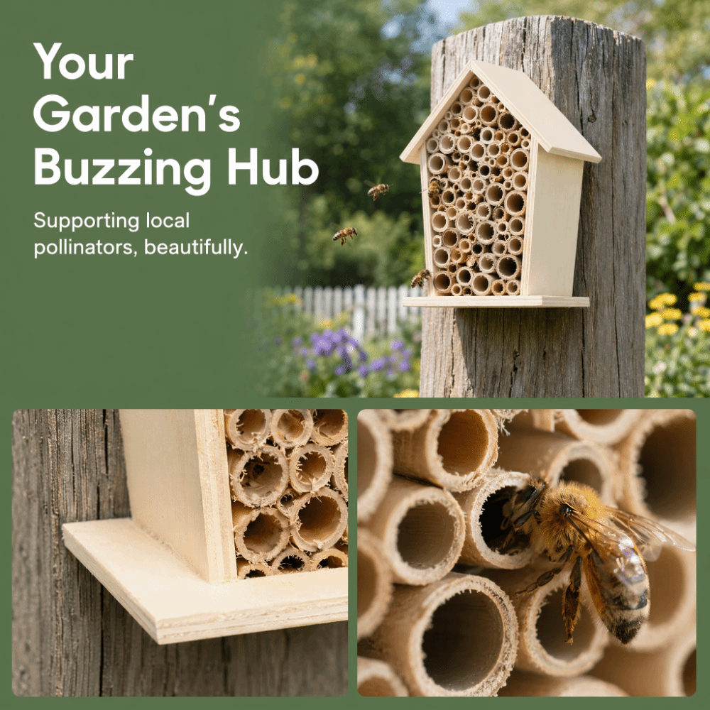 2 Buah Rumah Lebah Kayu Hadiah - Insect Hotel Wood ulasan dan harga